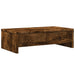 Suport monitor cu sertare, stejar fumuriu, 50x27x15 cm, lemn - WALTI WALTI