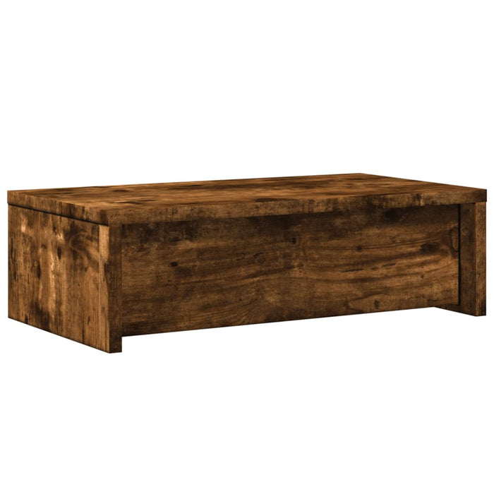 Suport monitor cu sertare, stejar fumuriu, 50x27x15 cm, lemn - WALTI WALTI