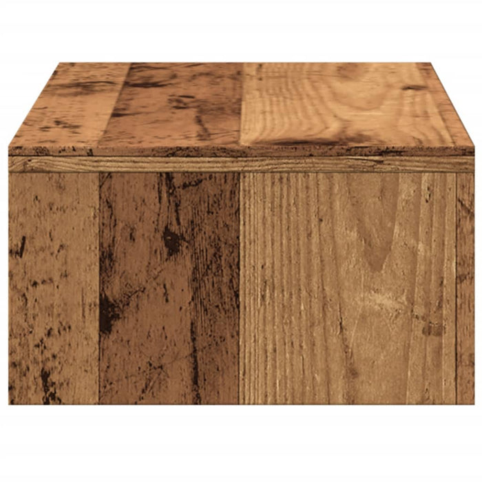 Suport monitor cu sertare lemn vechi 50x27x15 cm lemn prelucrat - WALTI WALTI