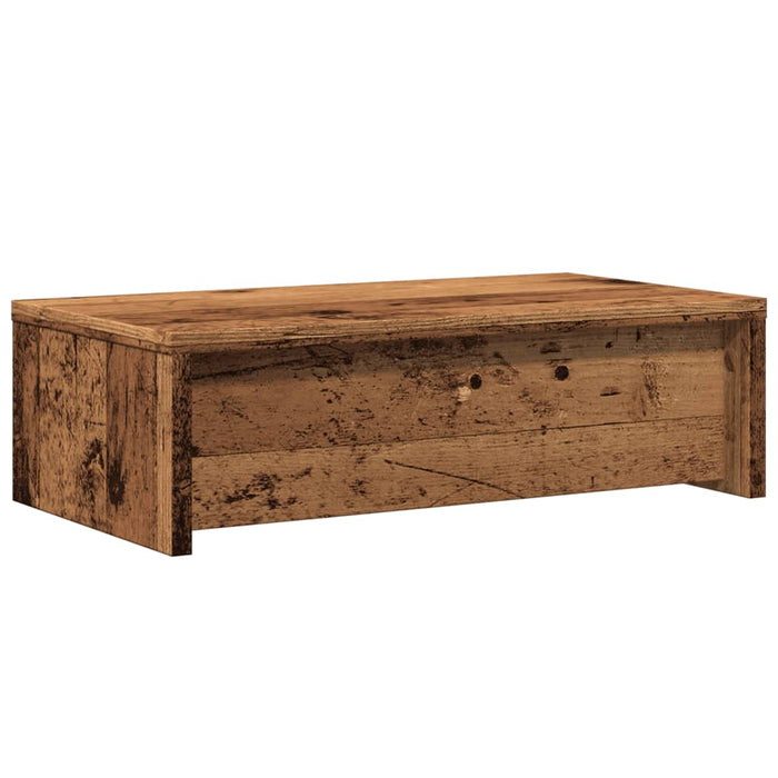 Suport monitor cu sertare lemn vechi 50x27x15 cm lemn prelucrat - WALTI WALTI