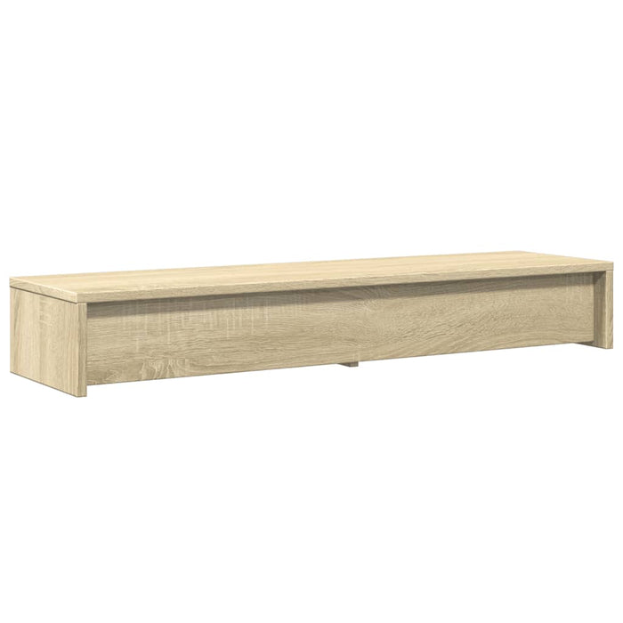 Suport monitor cu sertare, stejar Sonoma, 100x27x15 cm, lemn stratificat WALTI