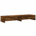 Suport monitor cu sertare, stejar fumuriu, 100x27x15 cm, lemn - WALTI WALTI