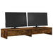 Suport monitor cu sertare, stejar fumuriu, 100x27x15 cm, lemn - WALTI WALTI