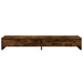 Suport monitor cu sertare, stejar fumuriu, 100x27x15 cm, lemn - WALTI WALTI