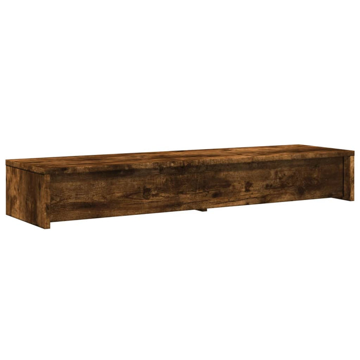 Suport monitor cu sertare, stejar fumuriu, 100x27x15 cm, lemn - WALTI WALTI