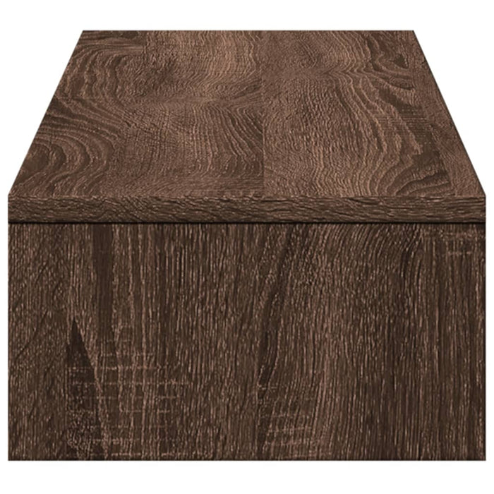 Suport monitor cu sertare, stejar maro, 100x27x15 cm, lemn - WALTI WALTI