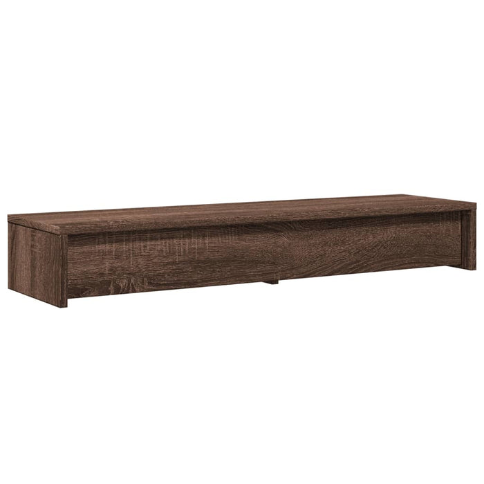 Suport monitor cu sertare, stejar maro, 100x27x15 cm, lemn - WALTI WALTI