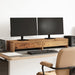 Suport monitor cu sertare lemn vechi 100x27x15cm lemn prelucrat - WALTI WALTI