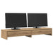 Suport monitor cu sertare, stejar artizanal, 100x27x15 cm, lemn - WALTI WALTI
