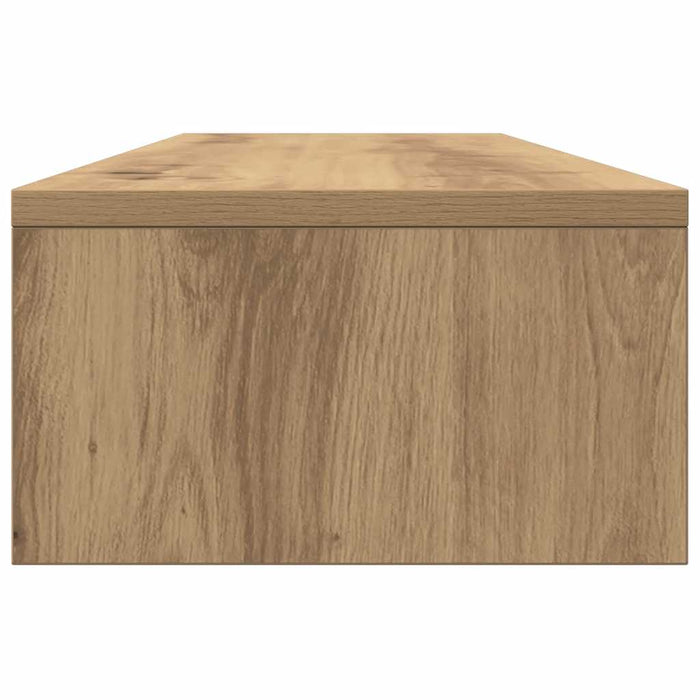 Suport monitor cu sertare, stejar artizanal, 100x27x15 cm, lemn - WALTI WALTI