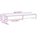 Suport monitor cu sertare, stejar artizanal, 100x27x15 cm, lemn - WALTI WALTI