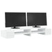 Suport monitor cu depozitare, alb, 100x27x15 cm, lemn prelucrat - WALTI WALTI