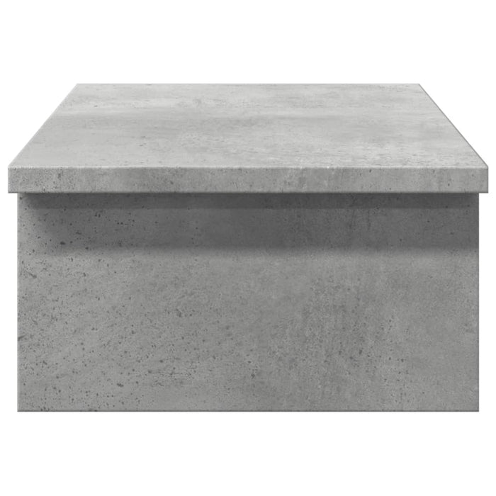 Suport de monitor, gri beton, 50x27x15 cm, lemn prelucrat WALTI