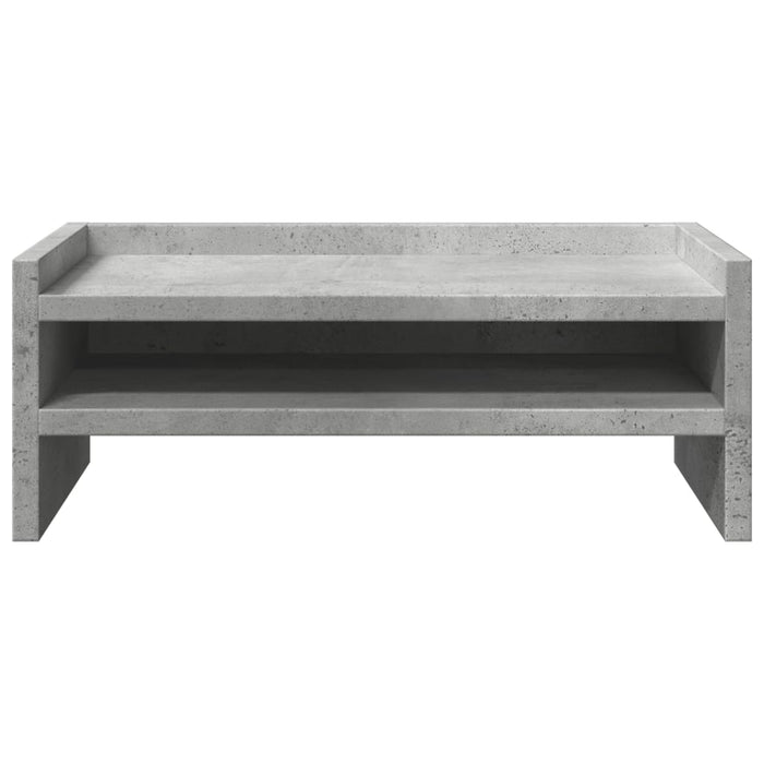 Suport de monitor, gri beton, 42x24x16 cm, lemn prelucrat WALTI