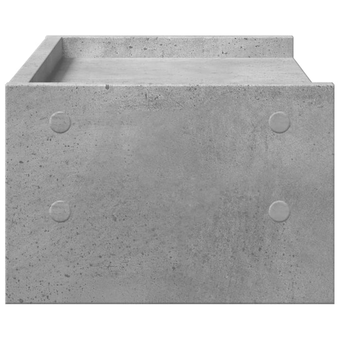 Suport de monitor, gri beton, 42x24x16 cm, lemn prelucrat WALTI