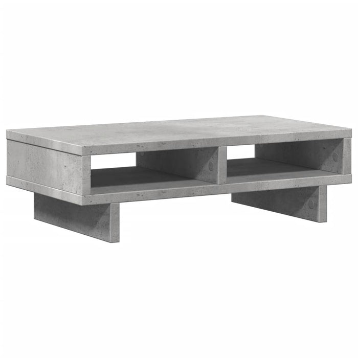 Suport de monitor, gri beton, 50x27x15 cm, lemn prelucrat - WALTI WALTI