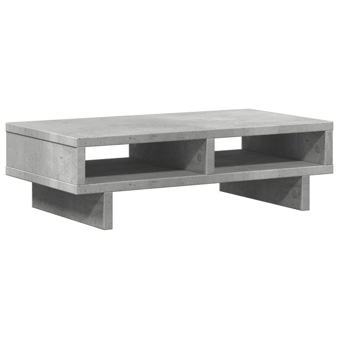 Suport de monitor, gri beton, 50x27x15 cm, lemn prelucrat - WALTI WALTI