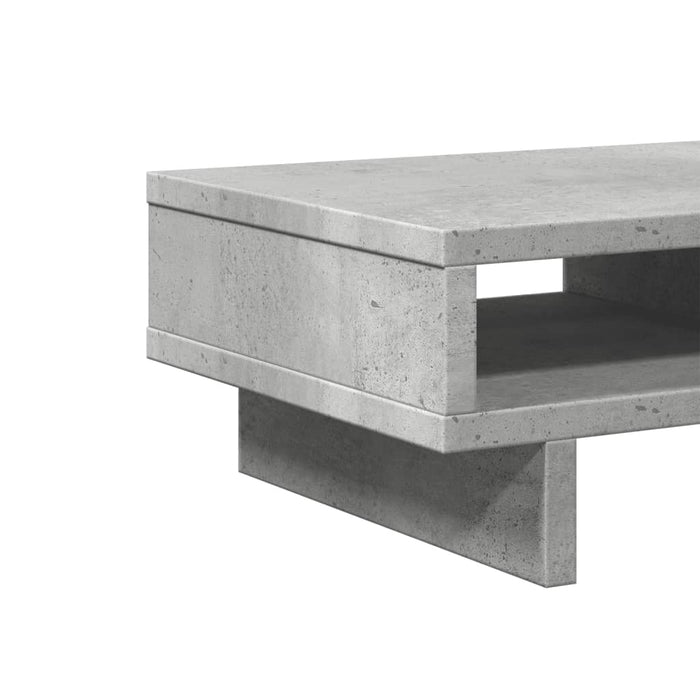 Suport de monitor, gri beton, 50x27x15 cm, lemn prelucrat - WALTI WALTI