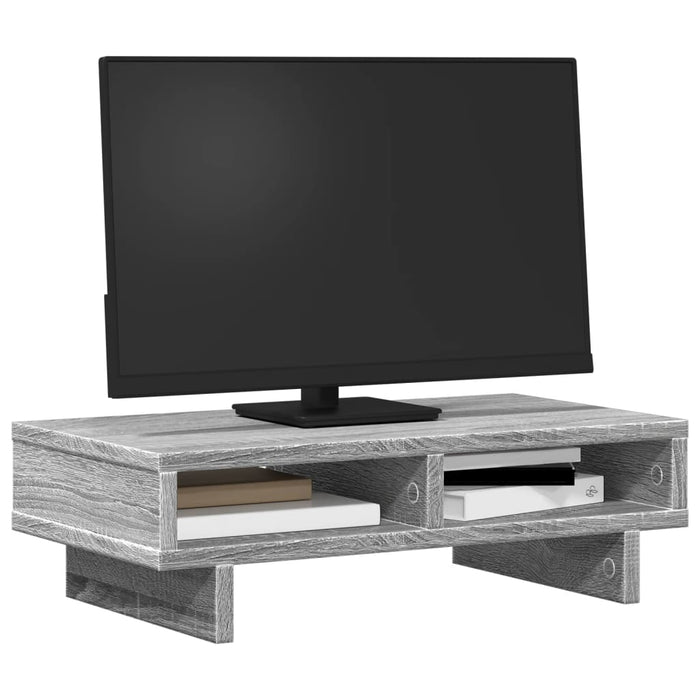 Suport de monitor, gri sonoma, 50x27x15 cm, lemn prelucrat - WALTI WALTI