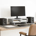 Suport de monitor, gri sonoma, 50x27x15 cm, lemn prelucrat - WALTI WALTI