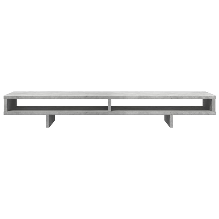 Suport de monitor, gri beton, 100x27x15 cm, lemn prelucrat - WALTI WALTI