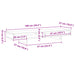 Suport monitor, lemn vechi, 100x27x15 cm, lemn prelucrat - WALTI WALTI