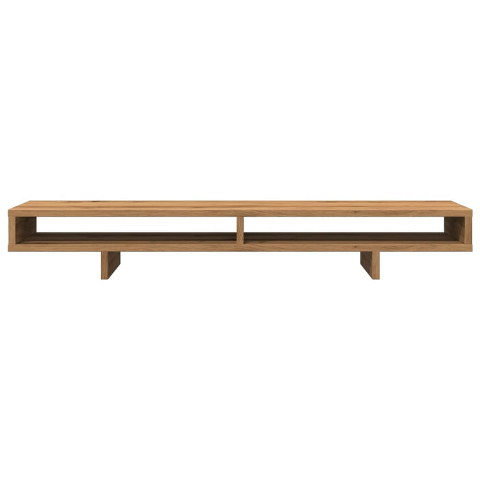 Suport monitor, stejar artizanal, 100x27x15 cm, lemn prelucrat - WALTI WALTI