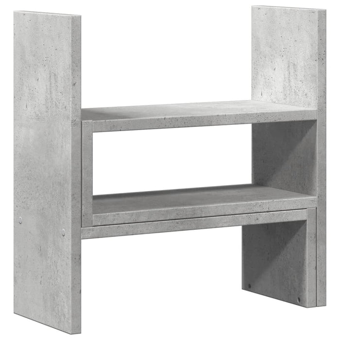 Organizator birou, gri beton, 40x17x41 cm, lemn prelucrat WALTI