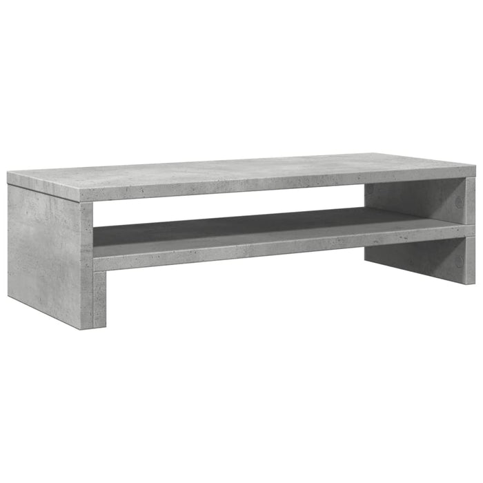 Suport de monitor, gri beton, 54x22x15 cm, lemn prelucrat WALTI