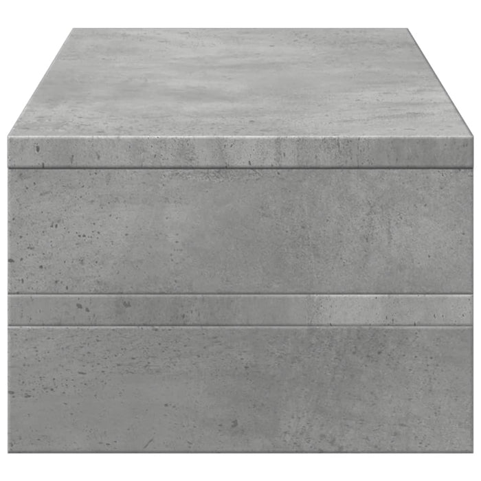 Suport de monitor, gri beton, 54x22x15 cm, lemn prelucrat WALTI