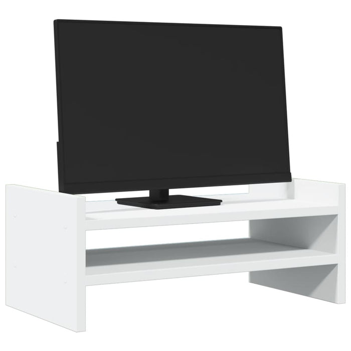 Suport pentru monitor, alb, 50x27x20 cm, lemn prelucrat WALTI