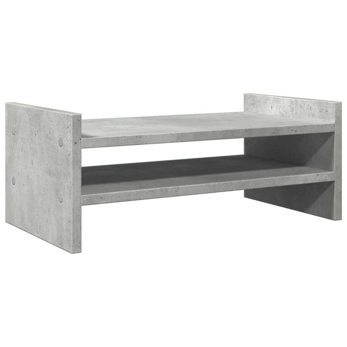 Suport de monitor, gri beton, 50x27x20 cm, lemn prelucrat WALTI