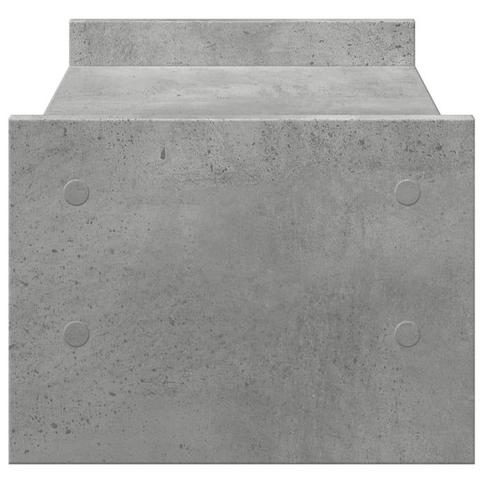 Suport de monitor, gri beton, 50x27x20 cm, lemn prelucrat WALTI