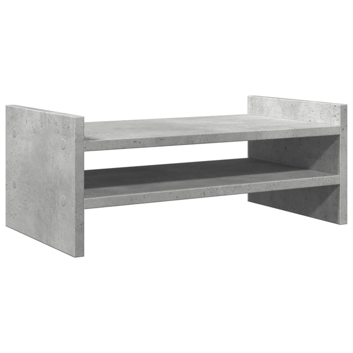 Suport de monitor, gri beton, 50x27x20 cm, lemn prelucrat WALTI