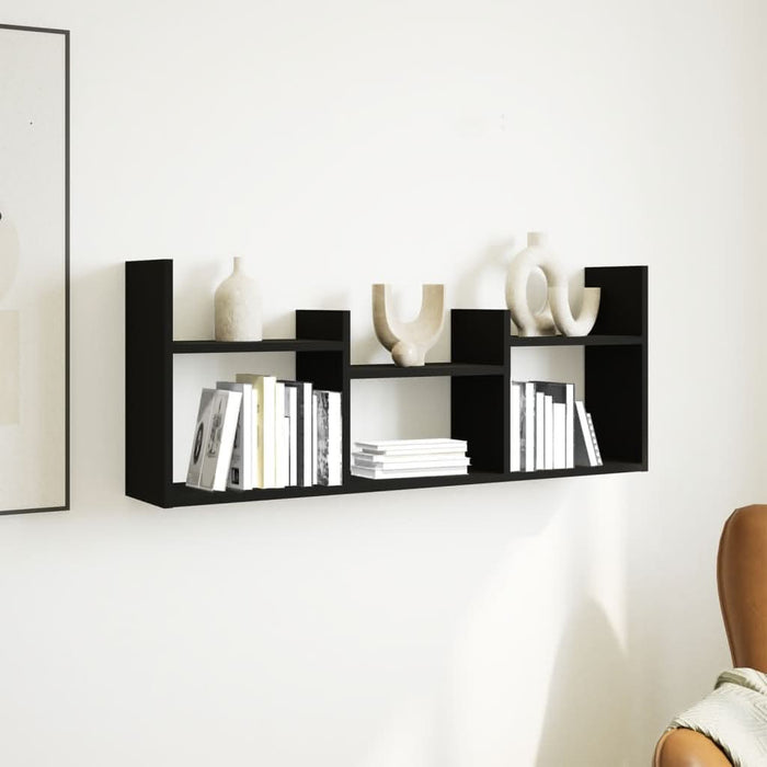 Dulap de perete, 100x18x40 cm, negru, lemn prelucrat - WALTI WALTI