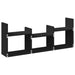 Dulap de perete, 100x18x40 cm, negru, lemn prelucrat - WALTI WALTI