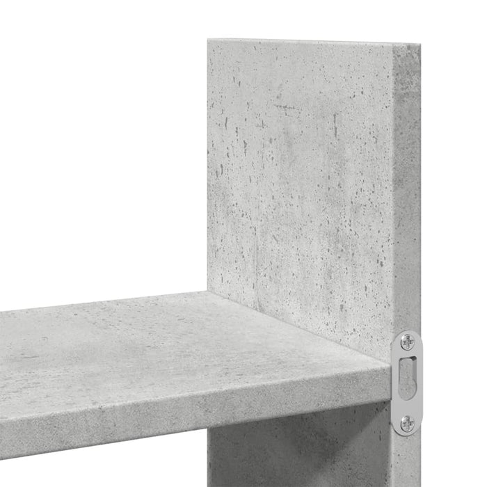 Dulap de perete, gri beton, 100x18x40 cm, lemn prelucrat WALTI