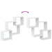 Dulap de perete, alb, 78x18x71 cm, lemn prelucrat - WALTI WALTI