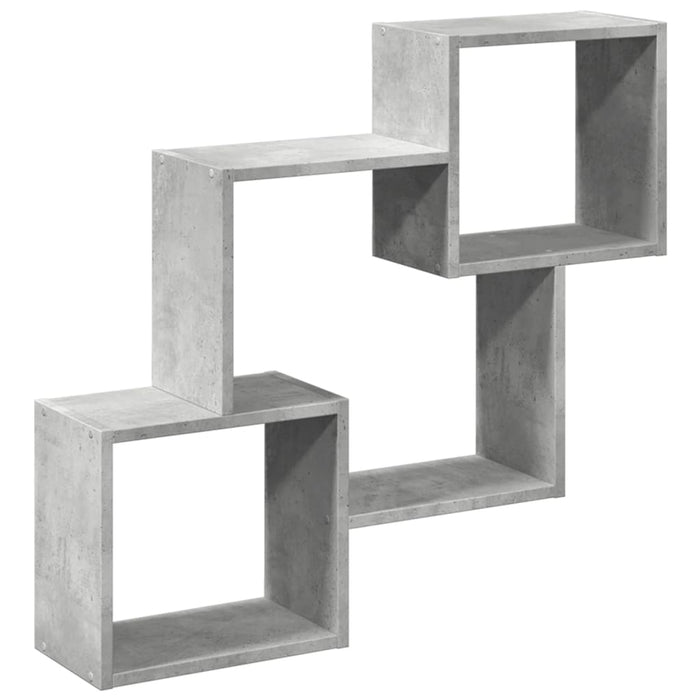 Dulap de perete, gri beton, 78x18x71 cm, lemn prelucrat WALTI
