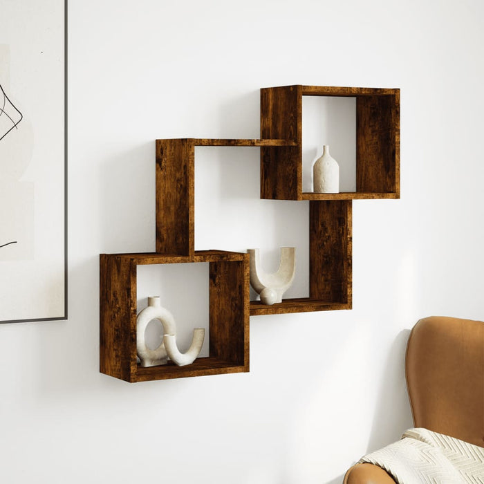 Dulap de perete, 78x18x71 cm, stejar fumuriu, lemn prelucrat WALTI