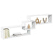 Dulap de perete, alb, 158x18x53 cm, lemn prelucrat - WALTI WALTI