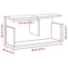 Dulap de perete, negru, 60x20x30 cm, lemn prelucrat - WALTI WALTI