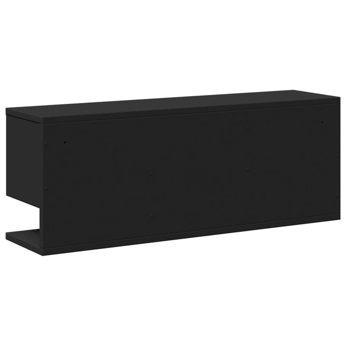 Dulap de perete, negru, 80x20x30 cm, lemn prelucrat - WALTI WALTI