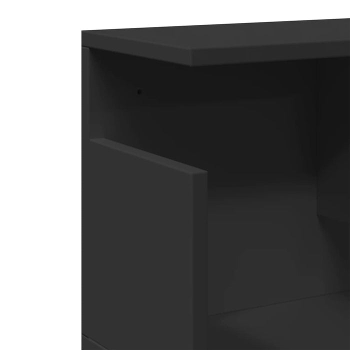 Dulap de perete, negru, 80x20x30 cm, lemn prelucrat - WALTI WALTI