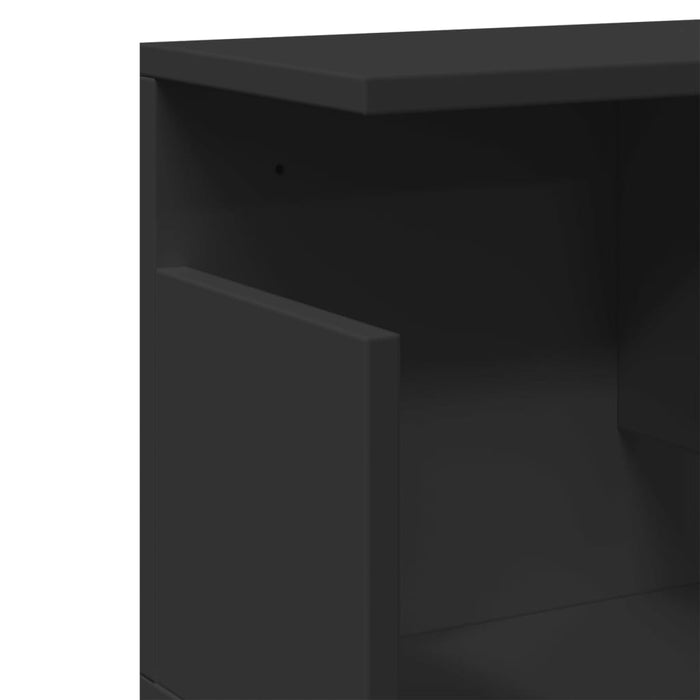 Dulap de perete, negru, 100x20x30 cm, lemn prelucrat - WALTI WALTI