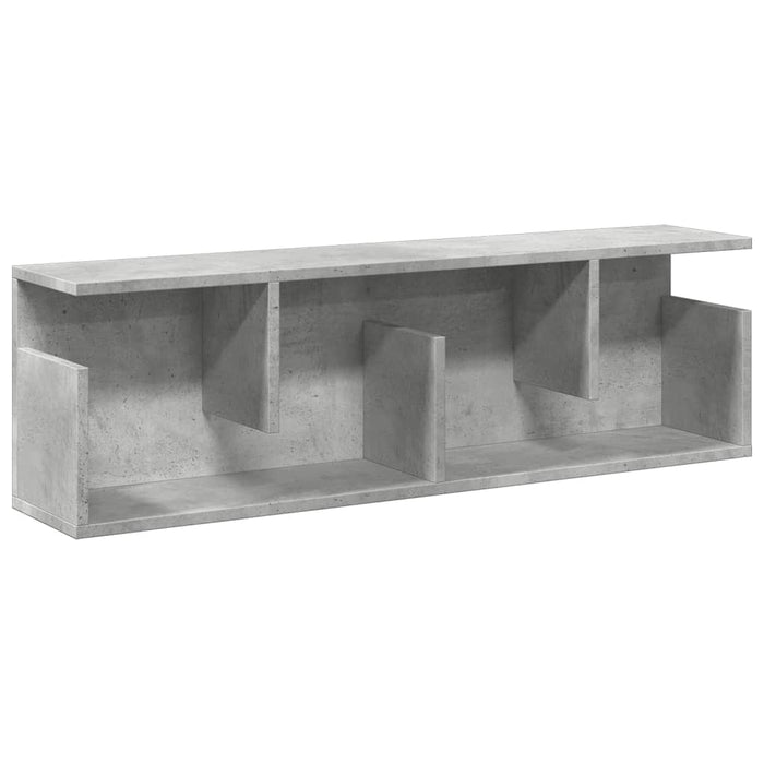 Dulap de perete, gri beton, 100x20x30 cm, lemn prelucrat - WALTI WALTI