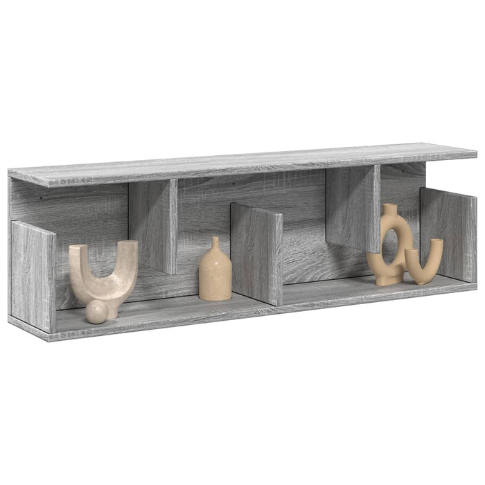 Dulap de perete, sonoma gri, 100x20x30 cm, lemn prelucrat - WALTI WALTI