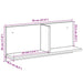 Dulap de perete, alb, 70x16,5x30 cm, lemn prelucrat - WALTI WALTI