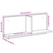 Dulap de perete, gri beton, 70x16,5x30 cm, lemn prelucrat - WALTI WALTI