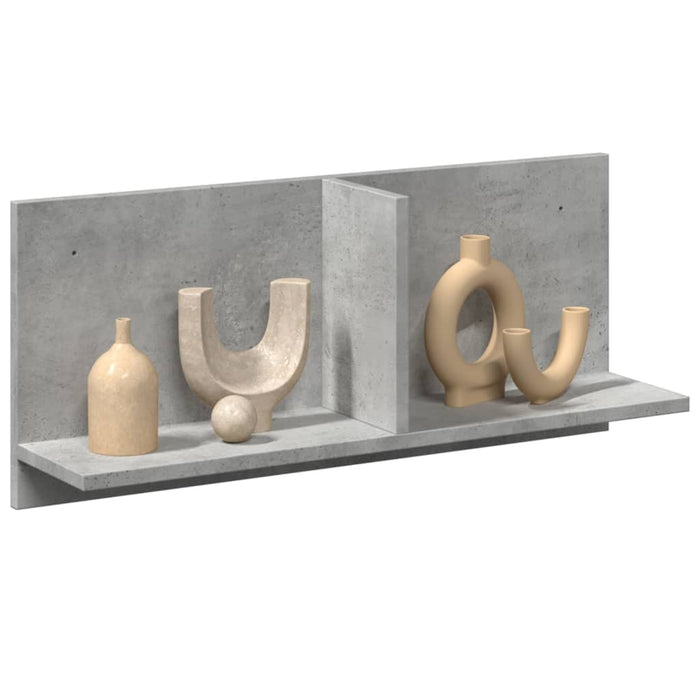 Dulap de perete, gri beton, 70x16,5x30 cm, lemn prelucrat - WALTI WALTI